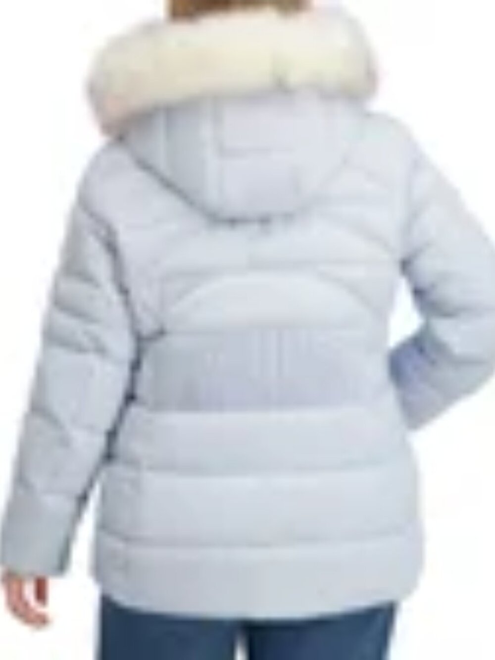 Nautica Women’s Puffer Jacket water-resistant Detachable Hood XXL Light Blue - Picture 6 of 6